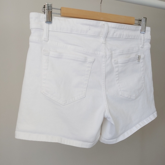 Joe's Jeans White Rolled Denim Shorts Jenny Size 27 - Picture 12 of 15